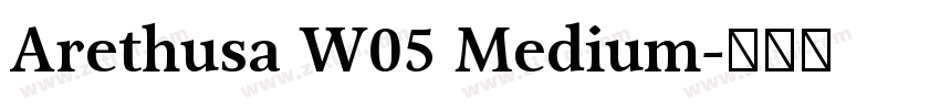 Arethusa W05 Medium字体转换